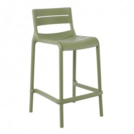 Ε3805,3 SERENA Σκαμπό Bar PP - UV Πράσινο, Στοιβαζόμενο Ύψος Καθίσματος 65cm