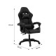 275-000013 Καρέκλα γραφείου gaming William pakoworld PU μαύρο
