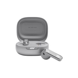 JBL Live Flex Earbud Bluetooth Handsfree Ακουστικά με Θήκη Φόρτισης Ασημί