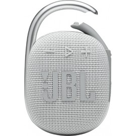 JBL Clip 4 Αδιάβροχο Ηχείο Bluetooth 5W με Διάρκεια Μπαταρίας έως 10 ώρες Λευκό