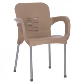 14720015 Καρέκλα Κήπου Eco Cappuccino Ανακυκλωμένο PP 60x50x80xcm Εκρού