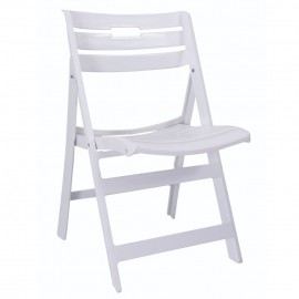 14720024 Καρέκλα Κήπου Πτυσσόμενη Λευκό PP 48x51x79cm Λευκό