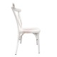 14840062 Καρέκλα Κήπου CHAD Λευκό Αντικέ Αλουμίνιο 44x52x87cm Λευκό