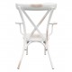 14840076 Καρέκλα Κήπου THOMSONS Λευκό Αντικέ Αλουμίνιο 52x52x87cm Λευκό