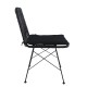 14510018 Καρέκλα Κήπου ALFONSE Μαύρο Μέταλλο/Rattan 47x62x81cm Μαύρο