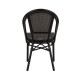 14840055 Καρέκλα Κήπου DALILA Μαύρο Αλουμίνιο/Ύφασμα 50x56x86cm Μαύρο