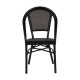 14840055 Καρέκλα Κήπου DALILA Μαύρο Αλουμίνιο/Ύφασμα 50x56x86cm Μαύρο