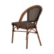 14840056 Καρέκλα Κήπου DALILA Καφέ/Μπαμπού Αλουμίνιο/Ύφασμα 50x56x86cm Καφέ
