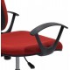 14230005 Καρέκλα Γραφείου ΔAΦNH Κόκκινο Ύφασμα 55x48x82-94cm Κόκκινο