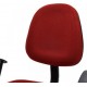 14230005 Καρέκλα Γραφείου ΔAΦNH Κόκκινο Ύφασμα 55x48x82-94cm Κόκκινο