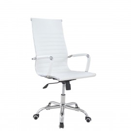 14230018 Καρέκλα Γραφείου ArteLibre ΔΙΩΝΗ Λευκό PU 55x60x104-111cm Λευκό