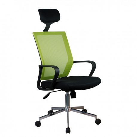 14230022 Καρέκλα Γραφείου ΦΟΙΒΗ Πράσινο/Μαύρο Mesh 58x59x116-124.5cm Πράσινο