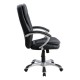 14240003 Καρέκλα Γραφείου EYPYΔIKH Μαύρο PU 62x60x108-116cm Μαύρο