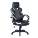 14240016 Καρέκλα Γραφείου ArteLibre Gaming ΚΛΕΟΝΙΚΗ Μαύρο/Λευκό 65x72x118-126cm Μαύρο