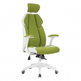 14240019 Καρέκλα Γραφείου ArteLibre ZHNOBIA Πράσινο/Λευκό 63x67.5x120-128cm Πράσινο