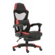 14240030 Καρέκλα Γραφείου ArteLibre Gaming ΙΟΥΛΙΑ Κόκκινο PVC 63x67x113-121cm Μαύρο/Κόκκινο