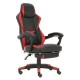 14240031 Καρέκλα Γραφείου ArteLibre Gaming ΑΓΝΗ Κόκκινο PVC 66x68x115-123cm Μαύρο/Κόκκινο