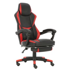 14240031 Καρέκλα Γραφείου Gaming ΑΓΝΗ Κόκκινο PVC 66x68x115-123cm Μαύρο/Κόκκινο