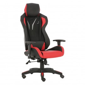 14240040 Καρέκλα Γραφείου Gaming ΑΝΔΡΟΜΑΧΗ Κόκκινο PVC/PU 67x65x123-131cm Μαύρο/Κόκκινο