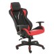 14240040 Καρέκλα Γραφείου Gaming ΑΝΔΡΟΜΑΧΗ Κόκκινο PVC/PU 67x65x123-131cm Μαύρο/Κόκκινο