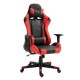 14730004 Καρέκλα Γραφείου ArteLibre Gaming NAVAN Κόκκινο/Μαύρο PVC 68x53x122-131cm Μαύρο/Κόκκινο
