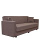 14210136 Καναπές Κρεβάτι AMETHYST Τριθέσιος Cappuccino 214x78x78cm Καφέ/Cappuccino