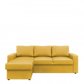 14190013 Καναπές Κρεβάτι Γωνιακός SOFIA Melon 220x155x81cm Κίτρινο/Melon