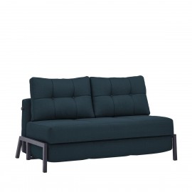 14210220 Καναπές Κρεβάτι Διθέσιος ArteLibre GAEL Μπλε/Μαύρο 150x91x90cm Μαύρο/Μπλε