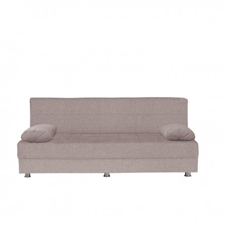 14210242 Καναπές Κρεβάτι Τριθέσιος LAURA Σάπιο Μήλο 190x75x80cm Ροζ/Σάπιο Μήλο