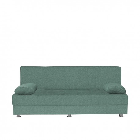 14210244 Καναπές Κρεβάτι Τριθέσιος LAURA Μέντα 190x75x80cm Πράσινο/Μέντα