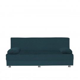 14210246 Καναπές Κρεβάτι Τριθέσιος ArteLibre LAURA Μπλε 190x84x86cm Μπλε