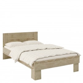 14200158 Κρεβάτι ΦAIΔPA Μοριοσανίδα Sonoma 124.2x204.2x80cm (Στρώμα 120x200cm) Φυσικό