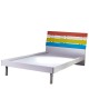 14430023 Κρεβάτι Παιδικό SWIFT Mdf Χρωματιστό 205x125x96cm Λευκό/Μπλε/Κόκκινο/Κίτρινο