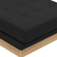 166-000021 Γωνιακός καναπές αναστρέψιμος Mirabel pakoworld μαύρο ύφασμα-φυσικό ξύλο 250x184x100εκ