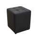 40-0120 CUBE BLACK PU ΣΚΑΜΠΟ 35X35X42εκ.