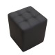 40-0120 CUBE BLACK PU ΣΚΑΜΠΟ 35X35X42εκ.