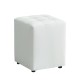 40-0121 CUBE WHITE PU ΣΚΑΜΠΟ 35X35X42εκ.