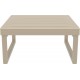 20-0435 MYKONOS ΤΡΑΠΕΖΙ TAUPE 65X65X33εκ. ΠΟΛ/ΝΙΟΥ