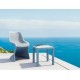 53-0108 OCEAN SILVER GREY ΤΡΑΠΕΖΙ 45Χ45Χ45εκ. ΠΟΛ/ΝΙΟΥ