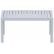 53-0122 OCEAN SILVER GREY ΤΡΑΠΕΖΙ 90Χ45Χ45εκ. ΠΟΛ/ΝΙΟΥ