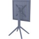 20-0282 SKY DARK GREY 60Χ60X74εκ. ΤΡΑΠΕΖΙ ΠΤΥΣ/ΝΟ ΠΟΛ/ΝΙΟΥ