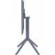 20-0282 SKY DARK GREY 60Χ60X74εκ. ΤΡΑΠΕΖΙ ΠΤΥΣ/ΝΟ ΠΟΛ/ΝΙΟΥ