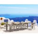 20-9986 Σετ Τραπεζαρίας 9τμχ Vegas Sunset Dark Grey 100X260/300Χ75εκ.