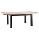 80-2995 STÓŁ PRESTO DĄB ARTISAN / CZARNY 140(218)X80