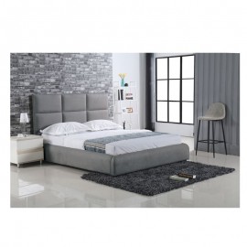Ε8079 MAXIM Κρεβάτι Διπλό, για Στρώμα 180x200cm, Ύφασμα Γκρι