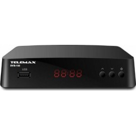 Telemax DVB-150 Ψηφιακός Δέκτης Mpeg-4 Full HD (1080p) με Λειτουργία PVR (Εγγραφή σε USB) Σύνδεσεις SCART / HDMI / USB
