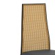 115-003198 Καρέκλα Lasmipe Inart μαύρο-φυσικό pu-rattan 40x49x96εκ