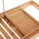 199-000551 Πλατό μπανιέρας Platon pakoworld φυσικό bamboo 70x15x4,5εκ