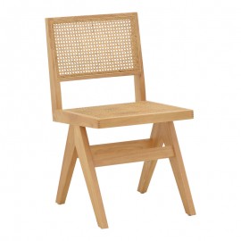 263-000023 Καρέκλα Brenin pakoworld φυσικό rubberwood 45x56x82εκ