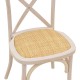 263-000021 Καρέκλα Dylon pakoworld white wash ξύλο οξιάς-έδρα φυσικό rattan 48x52x89εκ